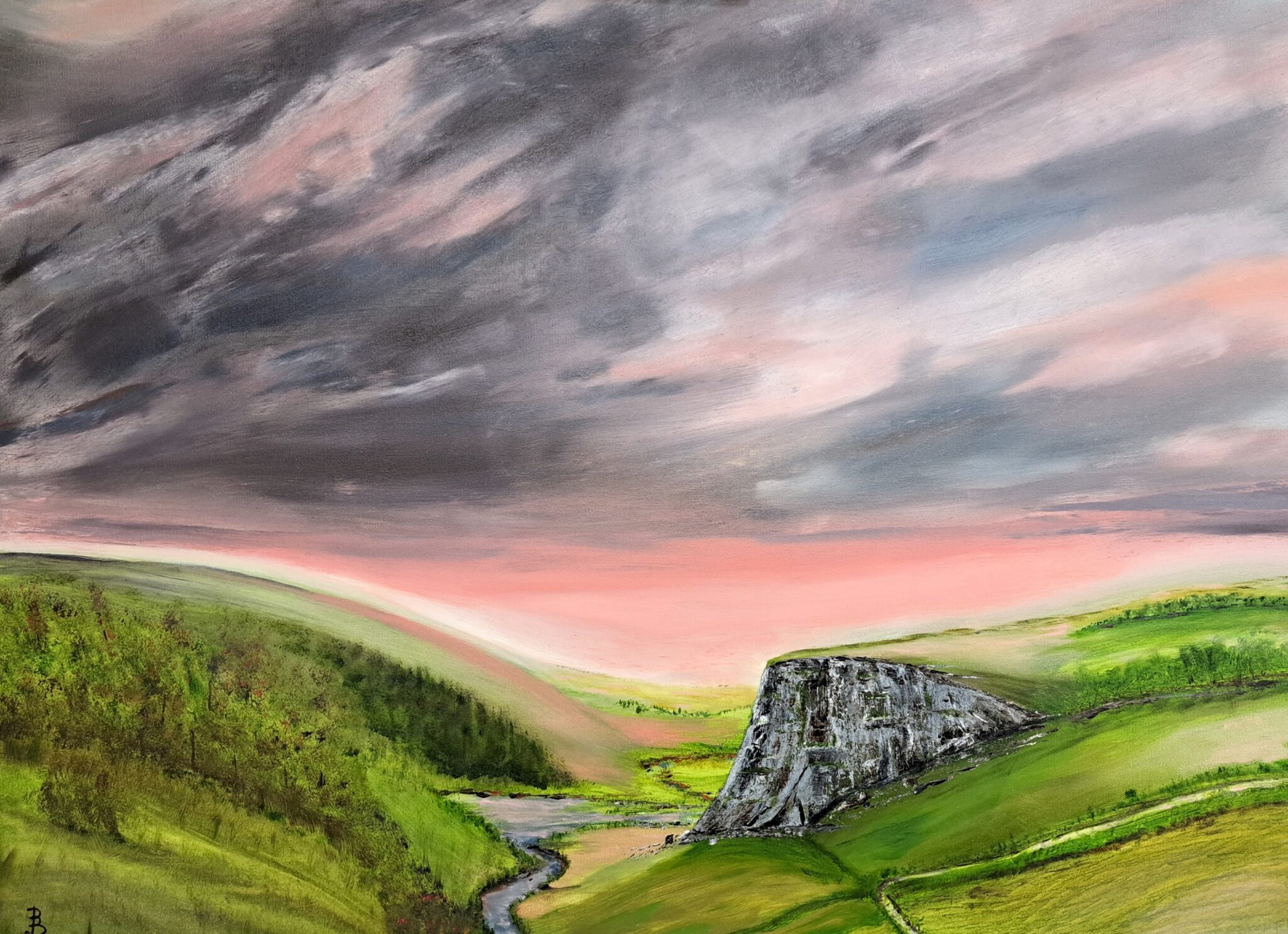The Valley — painting by David Bond